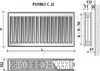 Радиатор стальной Purmo Compact 500x400 С22 боковое подключение