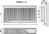Радиатор стальной Purmo Compact 500x1800 С22 боковое подключение
