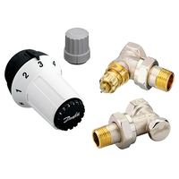 Комплект Danfoss термостатический угловой дизайн 1/2"