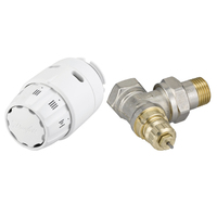 Кран DANFOSS с термоголовкой угловой 1/2" RAS-C2