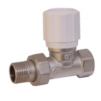 Кран радиаторный SD FORTE 1/2" прямой с ручкой Powerful