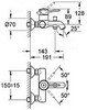Смеситель для ванны GROHE BauClassic 32865000