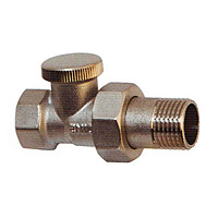 Кран радиаторный SD FORTE 1/2" прямой без ручки