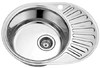 7112 Мойка круглая c полкой (мини кепка) 570х450х180 Decor